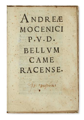 MOCENIGO, ANDREA. Bellum Cameracense.  1525